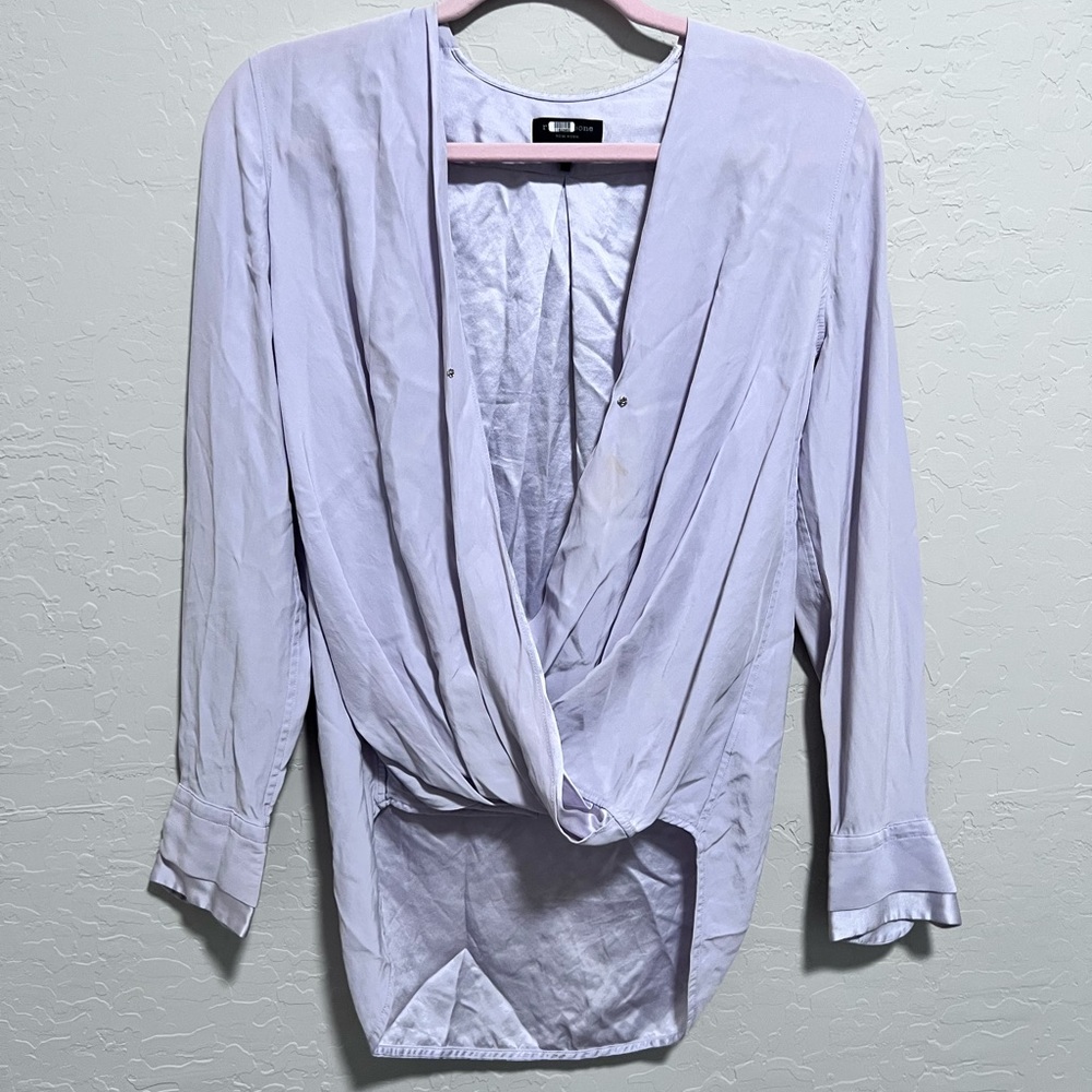 Rag and bone lavender blouse size XS